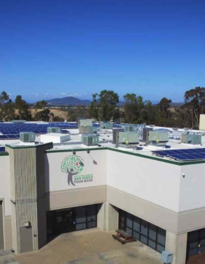 The Jacobs & Cushman San Diego Food Bank commercial solar san diego solutions