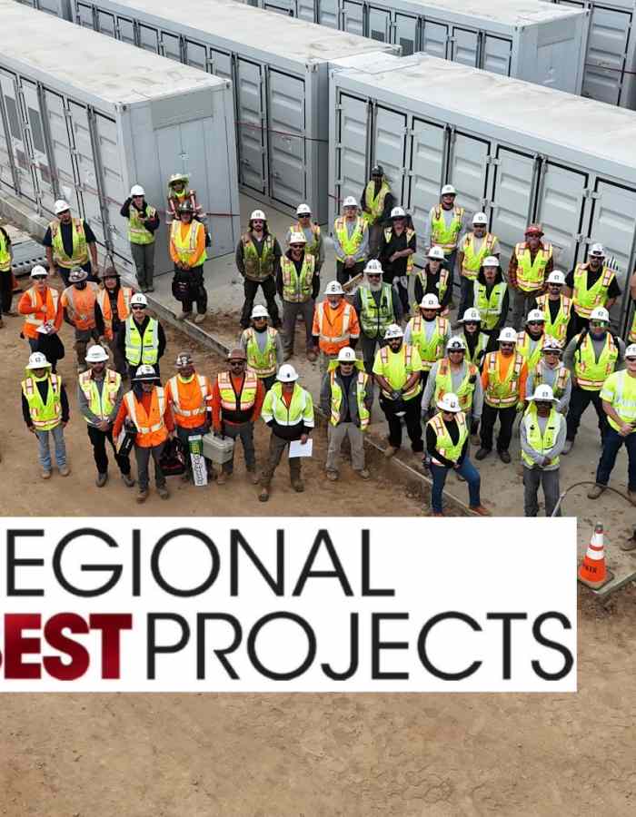 Baker Electric Earns ENR West Award of Merit for Ventasso BESS