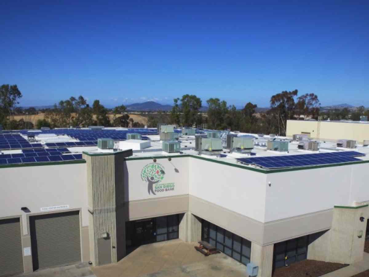 The Jacobs & Cushman San Diego Food Bank commercial solar san diego solutions